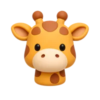 Giraffe 3D icon