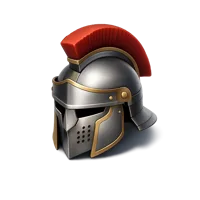 Gladiator Helmet 3D icon