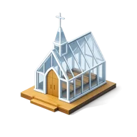 Glass Chapel 3D icon