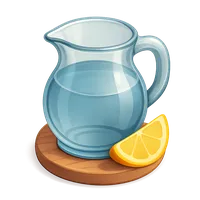 Glass Water Jug 3D icon