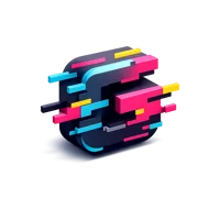 Glitch 3D icon