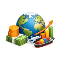 Global Economy 3D icon