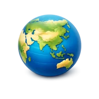 Globe Asia 3D icon