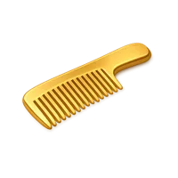 Gold Comb 3D icon