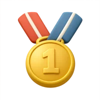 Gold Medal 3D icon
