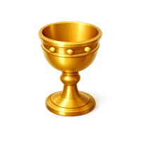 Golden Chalice 3D icon
