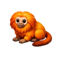 Golden Lion Tamarin 3D icon