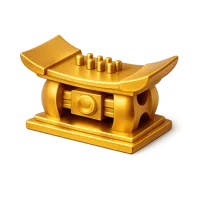Golden Stool 3D icon