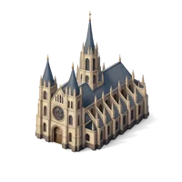 Gothic Cathedral 3D icon