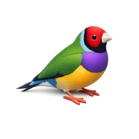 Gouldian Finch 3D icon