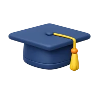 Graduation Cap 3D icon