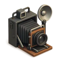 Graflex Pre-Anniversary Speed Graphic 4x5 Camera 3D icon
