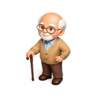 Grandfather 3D icon