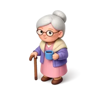 Grandmother 3D icon