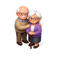Grandparents 3D icon