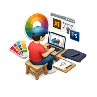 Graphic Designer 3D icon