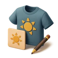 Graphic tee 3D icon