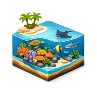 Great Barrier Reef 3D icon