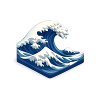 Great Wave 3D icon