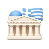 Greece 3D icon
