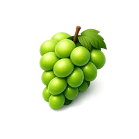 Green Grapes 3D icon