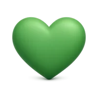 Green Heart 3D icon
