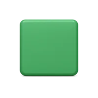Green Square 3D icon