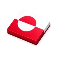 Greenland Flag 3D icon