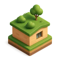 Greenroof 3D icon