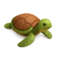 Green Sea Turtle 3D icon