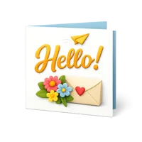 Greeting Card 3D icon