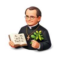 Gregor Mendel 3D icon