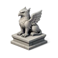 Griffin Statue 3D icon