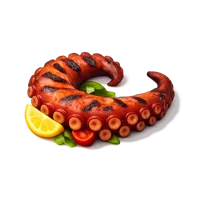 Grilled Octopus 3D icon