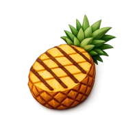 Grilled Pineapple 3D icon