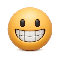 Grinning Face 3D icon