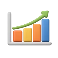 Growth Chart 3D icon