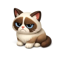 Grumpy Cat 3D icon