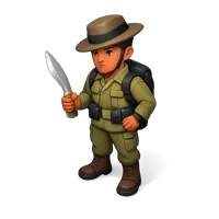 Gurkha Soldier 3D icon