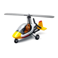 Gyrocopter 3D icon