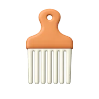 Hair Pick 3D icon