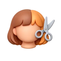 Haircut Woman 3D icon