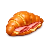 Ham Croissant 3D icon