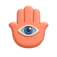 Hamsa Hand 3D icon