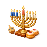 Hanukkah 3D icon