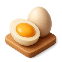 Hard Boiled Egg 3D icon