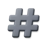 Hash Key 3D icon