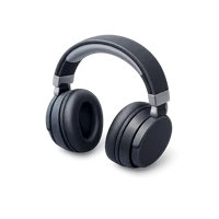 Blue Headphones 3D icon