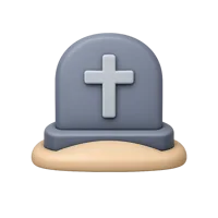 Headstone 3D icon