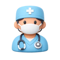 Health Worker 3D icon